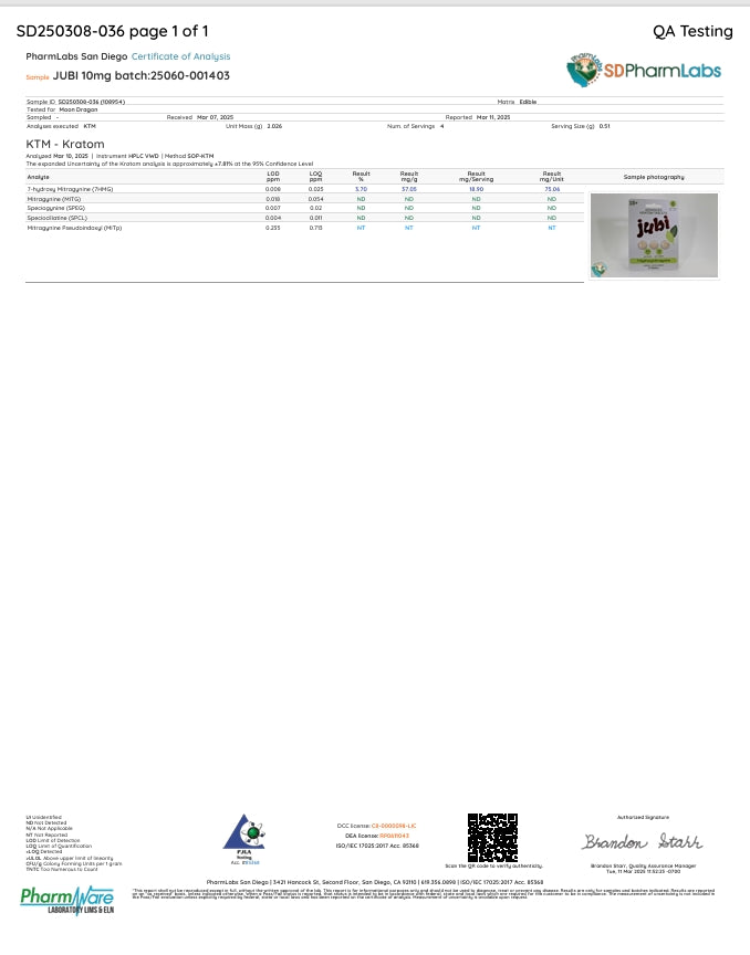 Jubi 7OH Advanced Kratom Tablets 18mg - Precise, Portable 7-Hydroxymitragynine