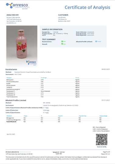 Kava Chill Shots - Strawberry (Wholesale)