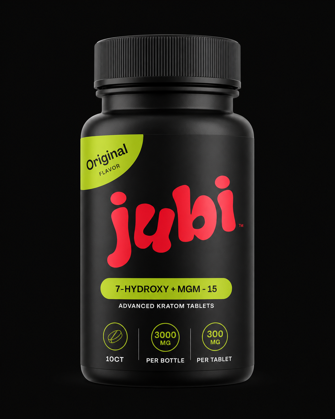 Jubi 7-Hydroxy + MGM-15 — 10CT 3000MG Bottle