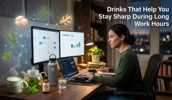 Drinks That Help You Stay Sharp During Long Work Hours