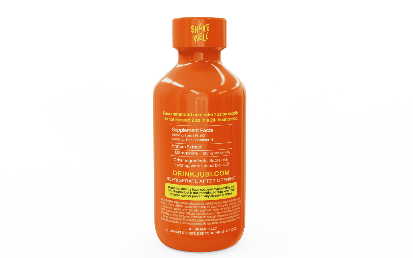 Jubi Power Citrus Kratom Extract – 200mg Mitragynine, 2 fl oz