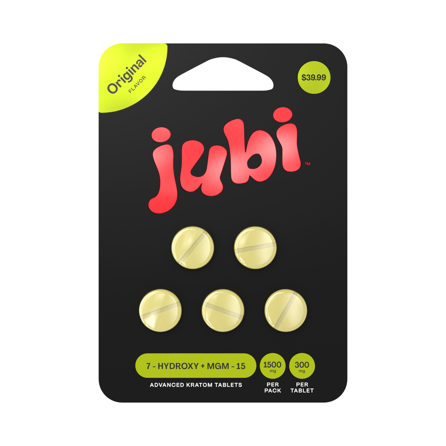 🎁 Jubi 7-Hydroxy + MGM-15 Advanced Kratom Tablets – 1500mg Pack (100% off)