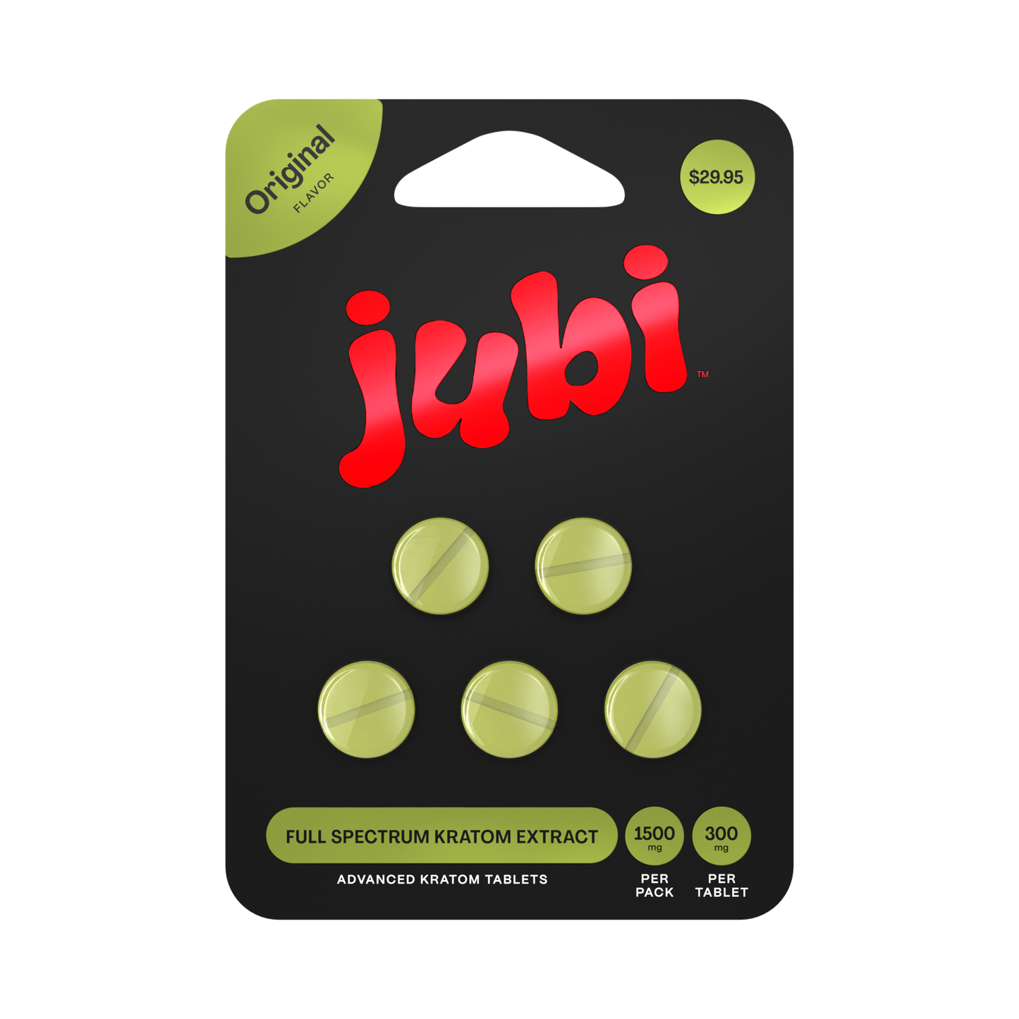 Jubi Full Spectrum Kratom Extract Tablets – 1500MG | 5CT