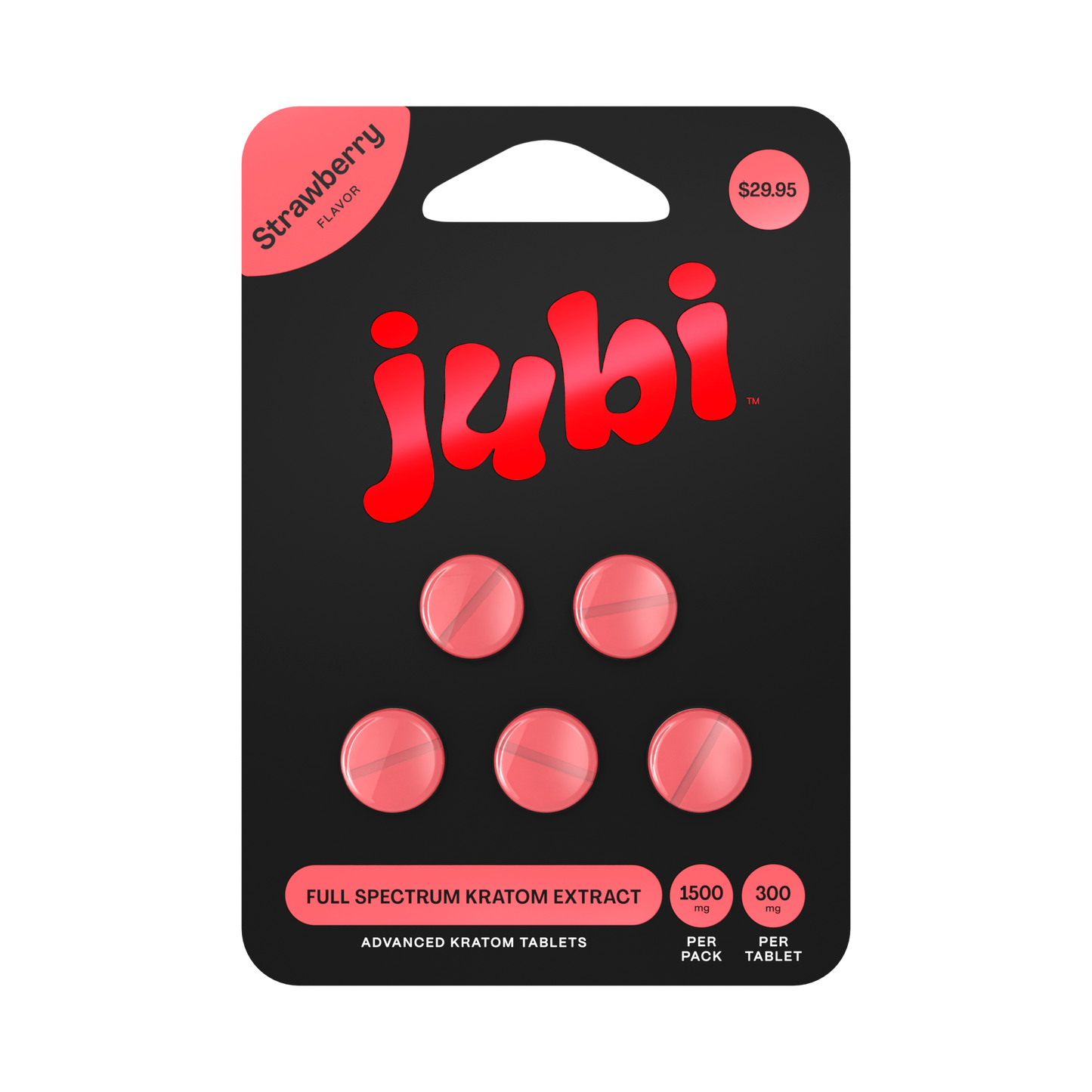 Jubi Full Spectrum Kratom Extract Tablets – 1500MG | 5CT