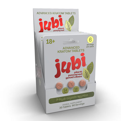 🎁 Jubi 7OH Advanced Kratom Tablets 18mg - Precise, Portable 7-Hydroxymitragynine (100% off)