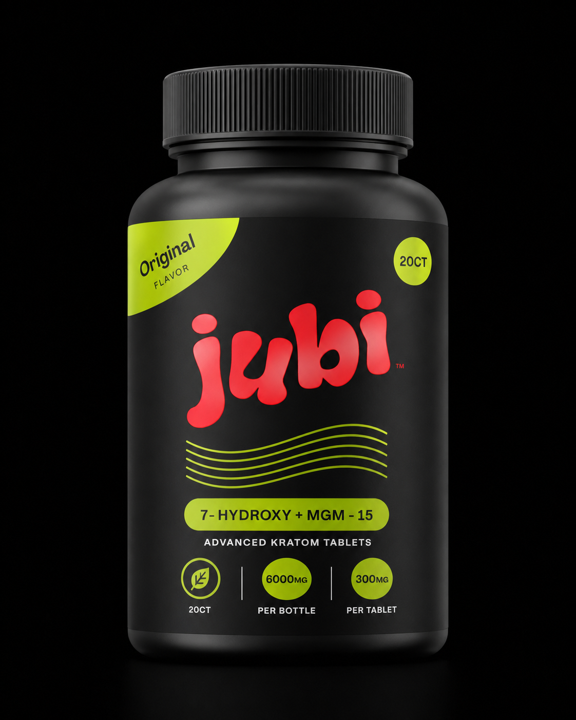 Jubi 7-Hydroxy + MGM-15 — 20CT 6000MG Bottle