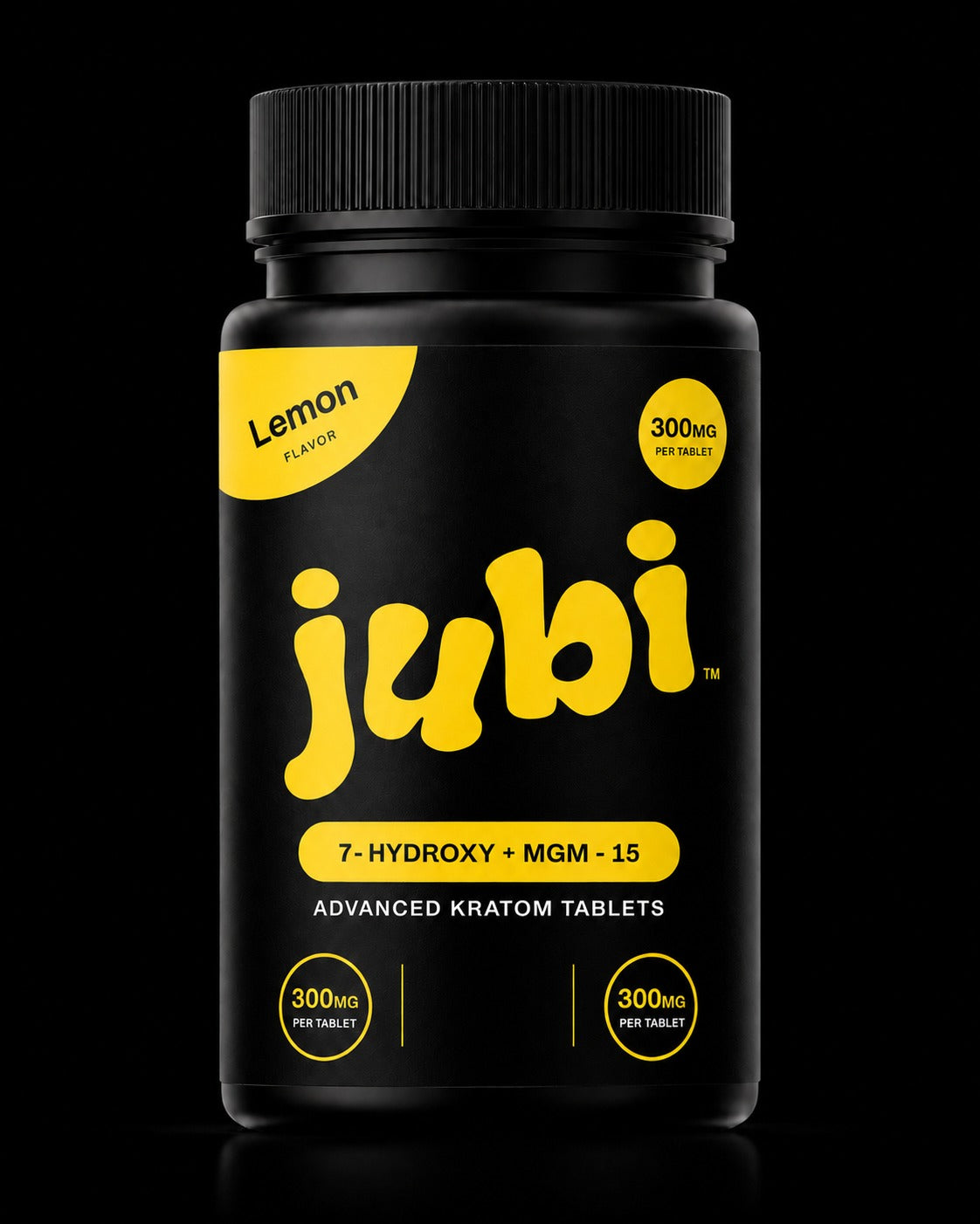 Jubi 7-Hydroxy + MGM-15 300MG Tablets – Assorted Flavors (unbranded packaging)